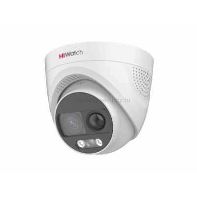 DS-T213X (2.8mm) 2Мп купольная HD-TVI видеокамера с PIR-датчиком HiWatch