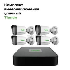 Готовый комплект уличного IP видеонаблюдения Tiandy 2 МП на 4 камеры