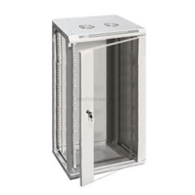 Шкаф телекоммуникационный 19" напольно/настенный 18U 600х450 серый AYSN-19"-1845-SG