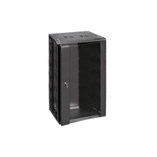Шкаф телекоммуникационный 19" напольно/настенный 18U 600х450 черный AYSN-19"-1845-BG