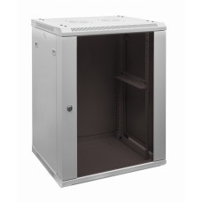 Шкаф телекоммуникационный 19" напольно/настенный 18U 600х600 серый AYSN-19"-1860-SG