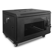 Телекоммуникационный шкаф 19" напольный 9U 600х350 черный AYSN-19"-963-BG