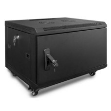 Телекоммуникационный шкаф 19" напольный 12U 600х350 черный дверь металл AYSN-19"-1263-BМ